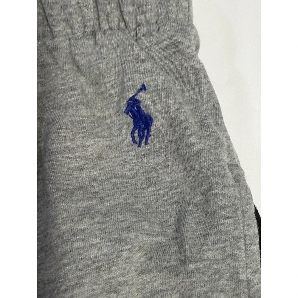 Polo‎ Ralph Lauren Mens Gray Cotton Jersey Lounge Sleep Pants Size L Pony Logo